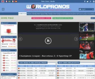 Worldpronos.tn(Accueil) Screenshot