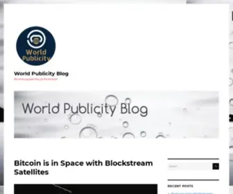 Worldpublicityblog.com(Bitcoin, Blockchain & Crypto Publicity Blog) Screenshot