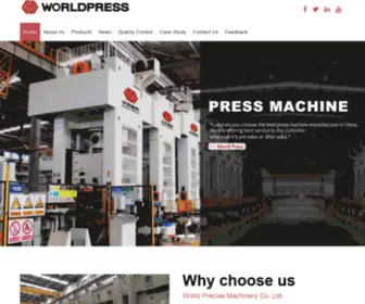 Worldpunchmachine.com(World Precise Machinery Co) Screenshot