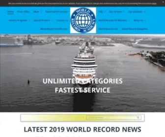 Worldrecordacademy.org(World Record Academy's Official page) Screenshot