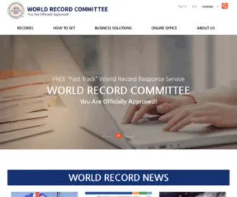 Worldrecordcommittee.com(World Record Committee) Screenshot