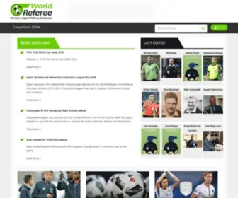 Worldreferee.com(Football referees) Screenshot