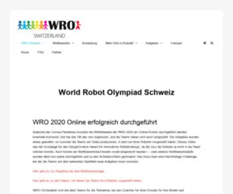 Worldrobotolympiad.ch(World Robot Olympiad Schweiz) Screenshot