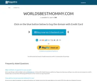 Worldsbestmommy.com(Regystro Domains) Screenshot