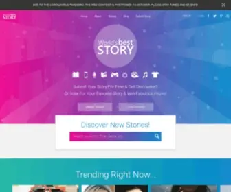 Worldsbeststory.com(Home Submit Your Story Free & Get Discovered) Screenshot