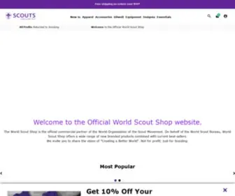 Worldscoutshops.com(World Scout Shops) Screenshot
