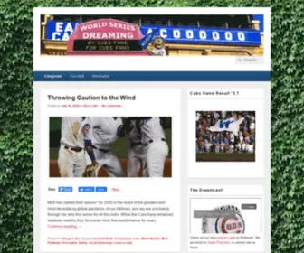 Worldseriesdreaming.com(A Chicago Cubs Community) Screenshot