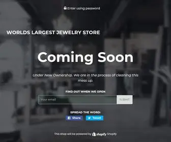 Worldslargestjewelrystore.com(Worlds Largest Jewelry Store) Screenshot