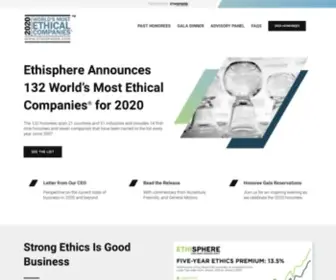 Worldsmostethicalcompanies.com(Strong ethics) Screenshot