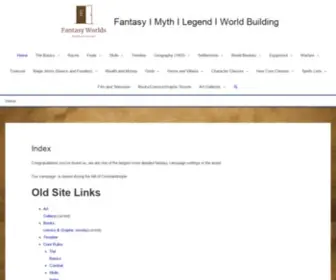 Worldsofimagination.co.uk(Fantasy I Myth I Legend I World Building) Screenshot