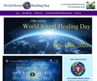 Worldsoundhealingday.org(World Sound Healing Day) Screenshot