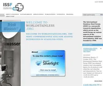 Worldstainless.org(ISSF Website) Screenshot