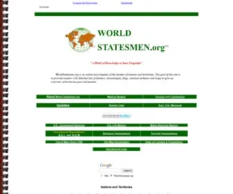 Worldstatesmen.org(World Statesmen.org) Screenshot