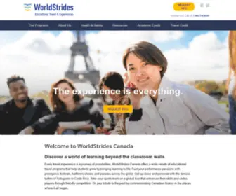 Worldstrides.ca(Worldstrides) Screenshot