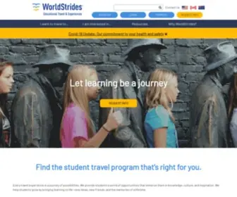 Worldstrides.com(WorldStrides Educational Student Travel) Screenshot