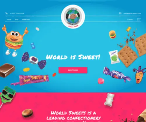 Worldsweets.com(The Official World Sweets Website) Screenshot