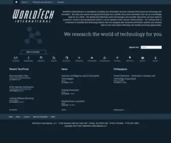 Worldtech-INT.com(WorldTech International) Screenshot