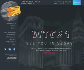 Worldticketconference.com(The 2021 World Ticket Conference) Screenshot