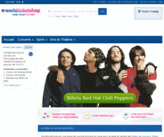 Worldticketshop.fr(Billets Rolling Stones) Screenshot