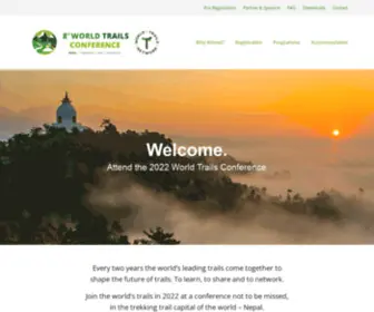 Worldtrailsconference.org(Bringing the world's trails together) Screenshot