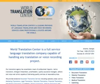 Worldtranslationcenter.com(World Translation Center) Screenshot