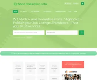Worldtranslationjobs.com(WORLD TRANSLATION JOBS A New Innovative Global Portal) Screenshot