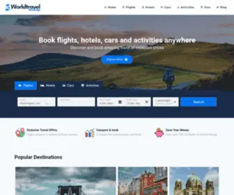 Worldtravelbookings.com(World Travel Bookings) Screenshot