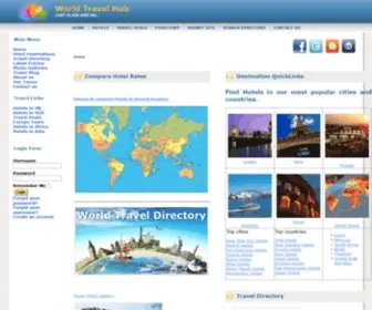 Worldtravelhub.net(World Travel Hub Directory and Travel Deals) Screenshot