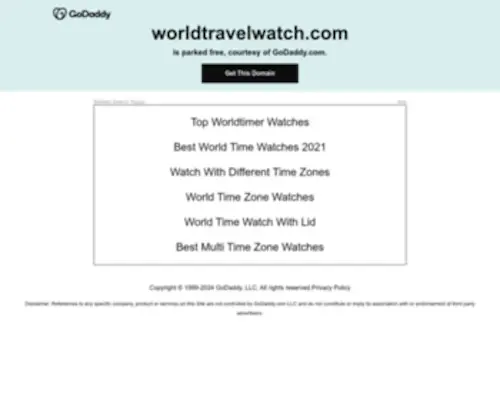 Worldtravelwatch.com(Travel Warnings & Safety SinceWorld Travel Watch) Screenshot