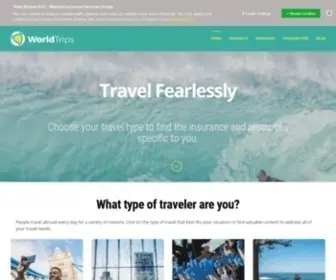 Worldtrips.com(Travel Insurance by WorldTrips) Screenshot