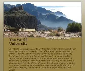 Worlduniversity.org(A WebsiteBuilder Website) Screenshot