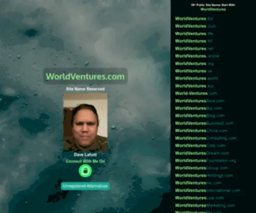 Worldventures.com(Site Name Reserved) Screenshot