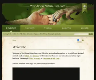 Worldviewnaturalism.com(WordPress) Screenshot