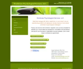 Worldviewtherapy.com(Worldview Psychological Services) Screenshot