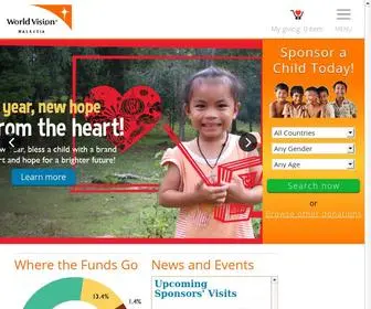 Worldvision.com.my(World Vision Malaysia) Screenshot