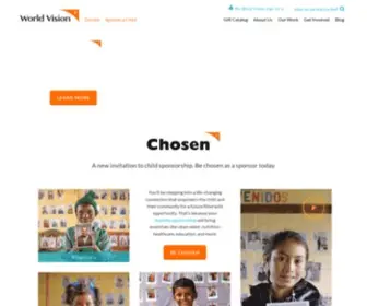 Worldvision.org(Sponsor a Child) Screenshot