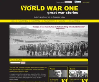 Worldwar1Luton.com(Great War Stories) Screenshot