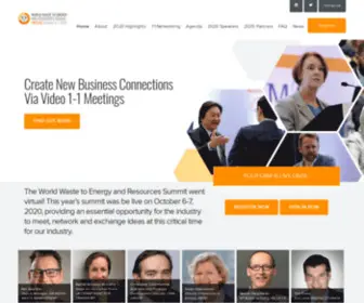 Worldwastetoenergy.com(World Waste to Energy and Resources Summit) Screenshot