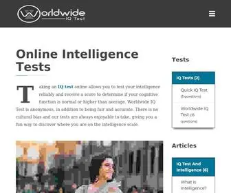 Worldwide-IQ-Test.com(Worldwide IQ Test Online) Screenshot