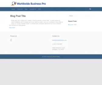 Worldwidebusinesspro.com(Worldwidebusinesspro) Screenshot