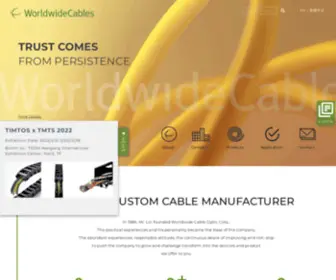 Worldwidecables.com.tw(Custom Cable Design Manufacturer and Supplier) Screenshot