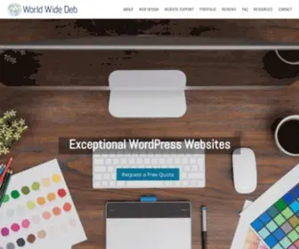 Worldwidedeb.com(Web Design & Support) Screenshot