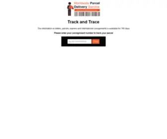 Worldwideparceldeliveryservice.com(Track & Trace) Screenshot