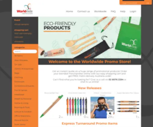 Worldwidepromo.com.au(Worldwide) Screenshot
