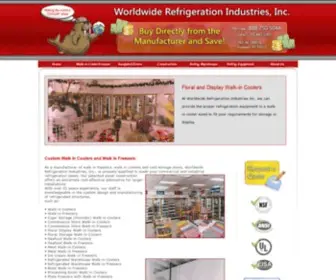 Worldwiderefrigeration.com(Walk-in Coolers & Freezers) Screenshot