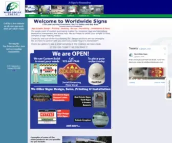 Worldwidesigns.com(Worldwide Signs) Screenshot