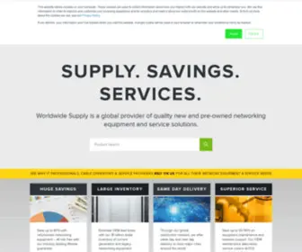 Worldwidesupply.net(New & Used Networking Equipment & Services) Screenshot