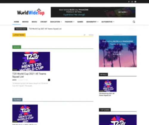 Worldwidetop.info(Home) Screenshot