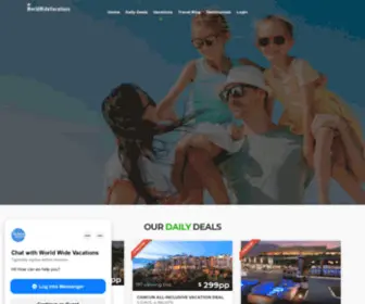 Worldwidevacationsco.com(Affordable Vacation Packages to World Wide Destinations) Screenshot