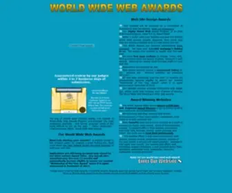 Worldwidewebawards.net(Award Winning Websites) Screenshot